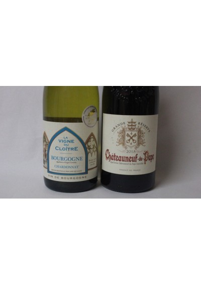 (2) Château-Neuf-Du-Pâpe 2018 - Bourgogne blanc 2018