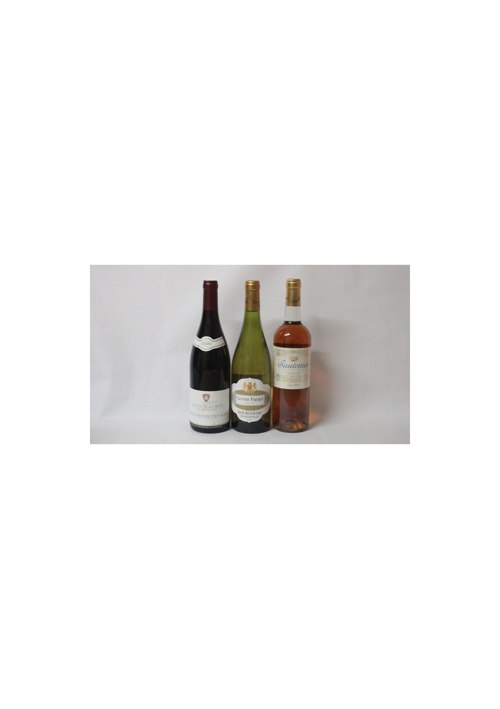 (3) Bourgogne 2020 -  Chardonnay 2019 - Sauternes 2012