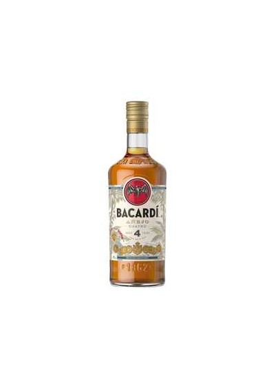 Bacardi - Anejo Cuatro - 4 jaar - Rum - (1 liter)