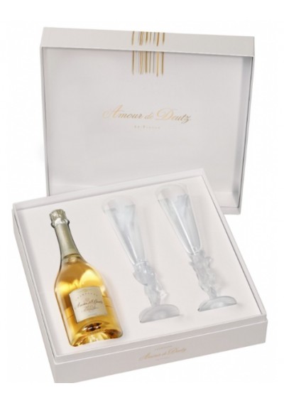 Amour De Deutz Coffret Complicité avec 2 flûtes à champagne millésime 2011