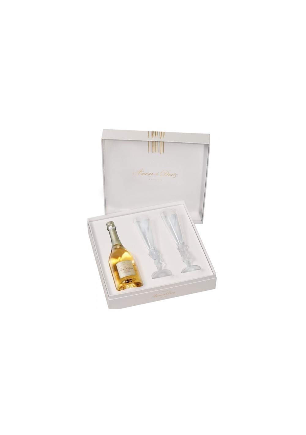 Amour De Deutz Coffret Complicité avec 2 flûtes à champagne millésime 2011