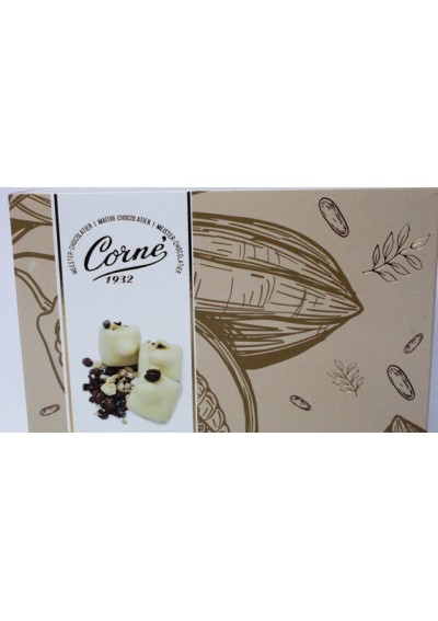 Ballotin of Pralines Manons white Belgian chocolatier Corné