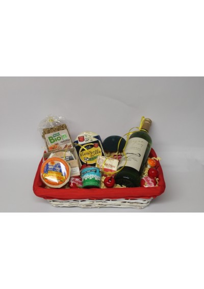 Fromages & vin blanc d'Afrique Sud - Panier cadeau fromage