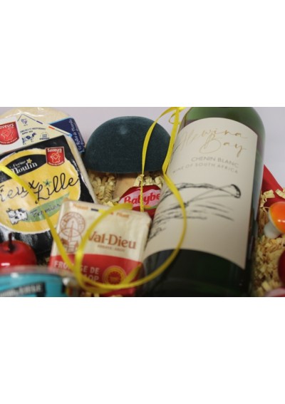 Fromages & vin blanc d'Afrique Sud - Panier cadeau fromage