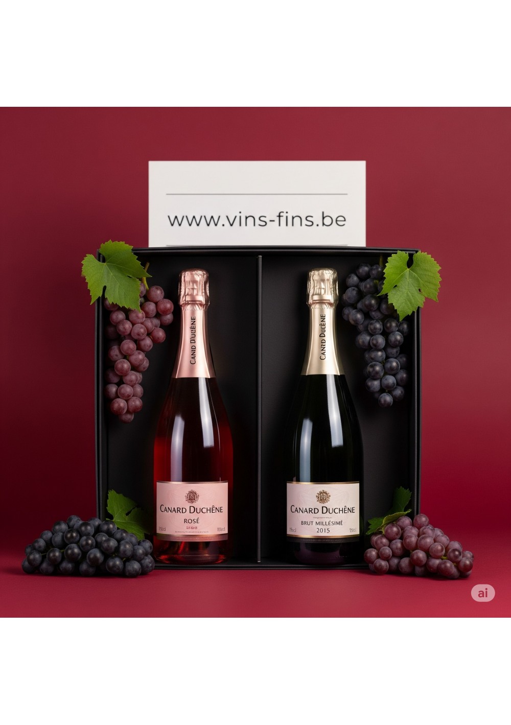 2-Bottle Gift Box – Canard-Duchêne Rosé & Brut 2015