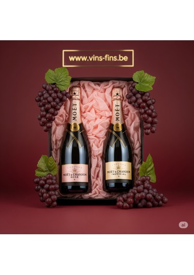 Coffret 2 bouteilles - Rosé & Brut Moët & Chandon