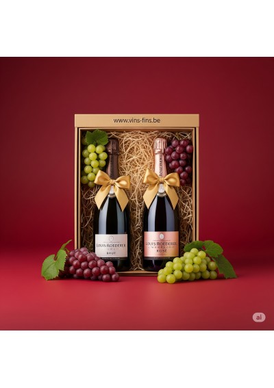 Cadeaubox Champagne – 2 Flessen Louis Roederer Rosé & Brut (75cl)