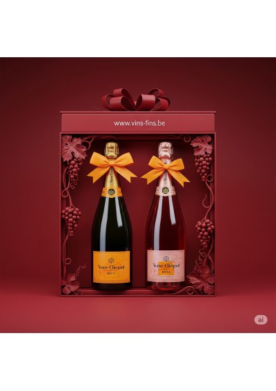Gift Box – 2 Bottles - Veuve Clicquot - Rosé & Brut