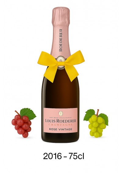 🎁 Champagne Louis Roederer Brut Rosé Vintage 2016 – Deluxe Gift Box – 75cl