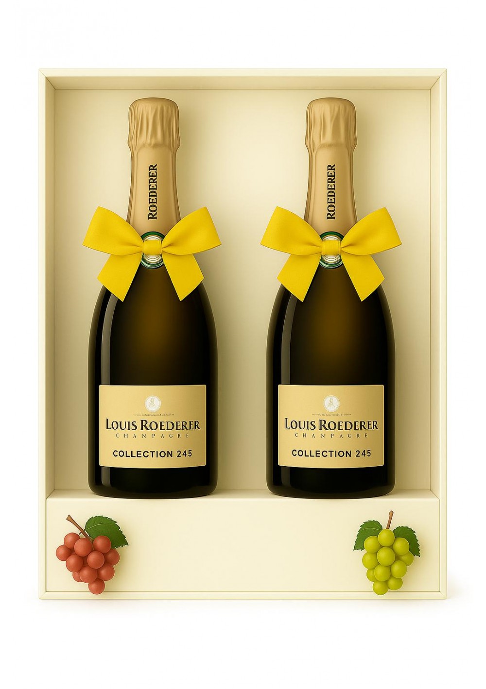 🎁 Coffret Cadeau de 2 Bouteilles – Champagne Louis Roederer