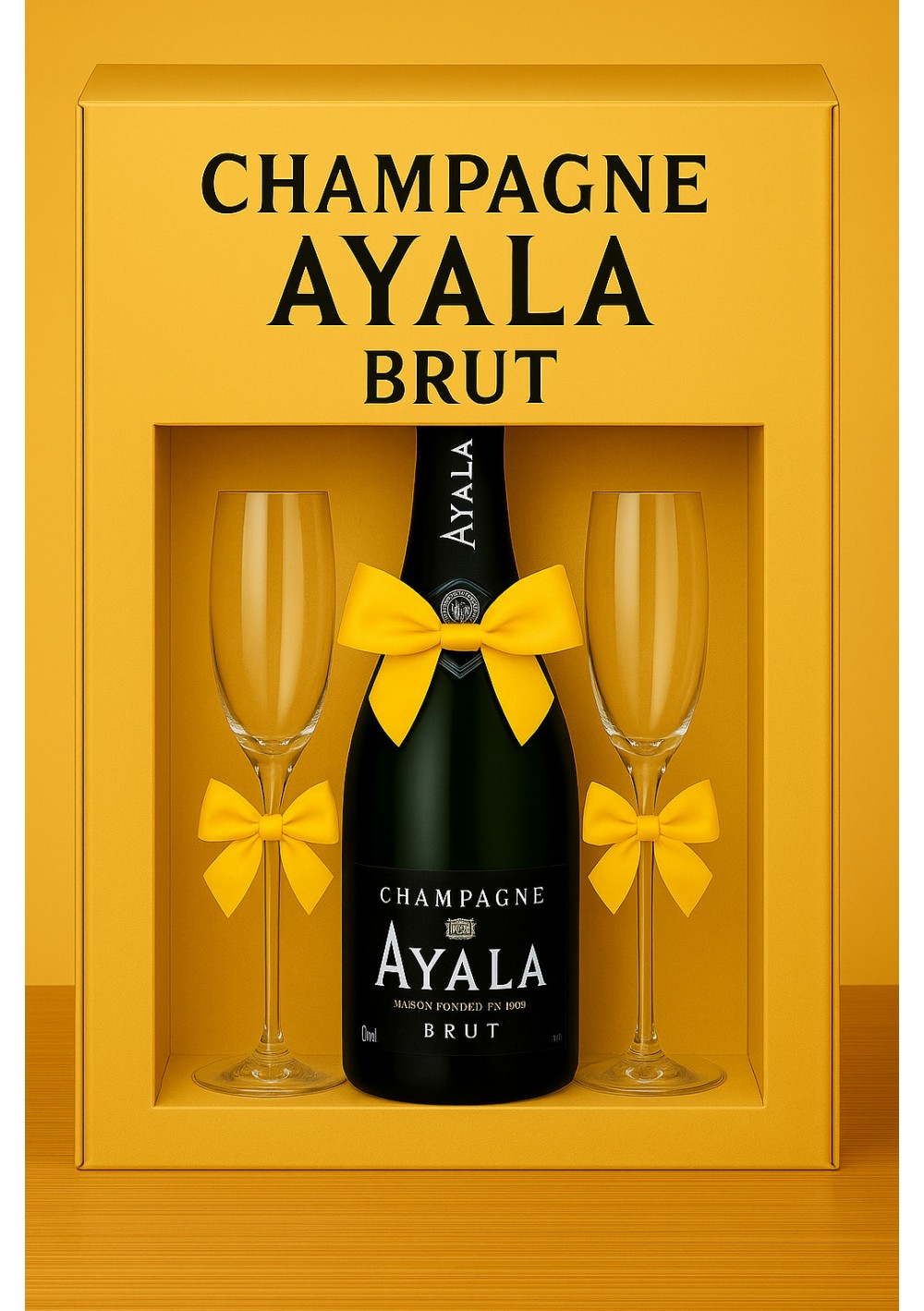 coffret-champagne-ayala-brut-75cl-2-flutes.jpg | Coffret Champagne Ayala Brut – 75cl + 2 flûtes livraison Bruxelles Belgique