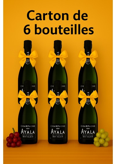 champagne-ayala-brut-majeur-carton-6x75cl.jpg | Champagne Ayala Brut Majeur – Carton 6 Bouteilles 75cl