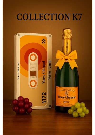 veuve-clicquot-k7-cassette-75cl.jpg | Champagne Veuve Clicquot – Cassette K7 Brut 75cl livraison Bruxelles Belgique