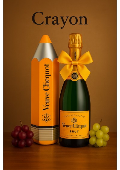 veuve-clicquot-crayon-75cl.jpg | Champagne Veuve Clicquot – Crayon Brut 75cl livraison Bruxelles Belgique