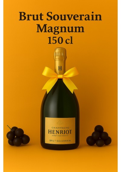 Champagne-Henriot-Brut-Souverain-150cl-Magnum.jpg | Champagne Henriot Brut Souverain 150cl livraison Belgique