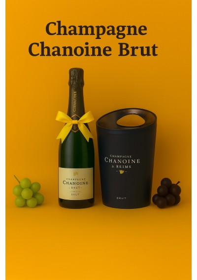 chanoine-brut-75cl-exclusive-ice-bucket.jpg | Chanoine Brut Champagne 75cl with exclusive Chanoine ice bucket