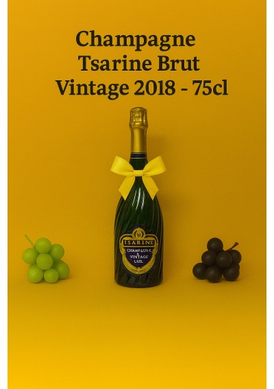 tsarine-brut-vintage-2018-75cl.jpg | Tsarine Brut Vintage 2018 – 75cl – luxury Champagne, fine bubbles, prestige gift.