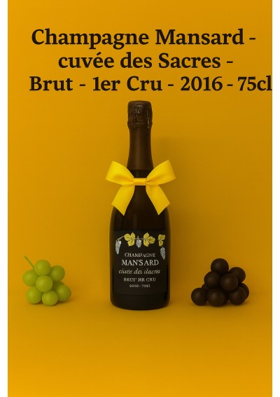 Champagne-Mansard-2016-cuvee-des-Sacres  .jpg | Champagne Mansard Vintage 2016 - Cuvée des Sacres — 75cl