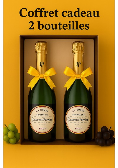 Champagne-Laurent-Perrier-Coffret-2-Bouteilles-Brut-75cl.jpg | Champagne Laurent-Perrier coffret 2 bouteilles Brut 75cl