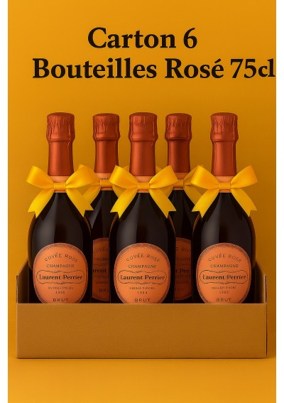 Champagne-Laurent-Perrier-Rose-Carton-6-Bouteilles-75cl.jpg | Champagne Laurent-Perrier Rosé carton 6 bouteilles 75cl