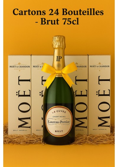 Champagne-Laurent-Perrier-Brut-4-Cartons-24-Bouteilles-75cl.jpg | Champagne Laurent-Perrier Brut 4 cartons 24 bouteilles 75cl