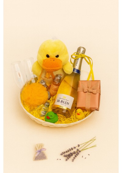 baby-gift-duck-champagne-leonidas-01.jpg | baby gift boy and girl duck-champagne leonidas delivery Belgium