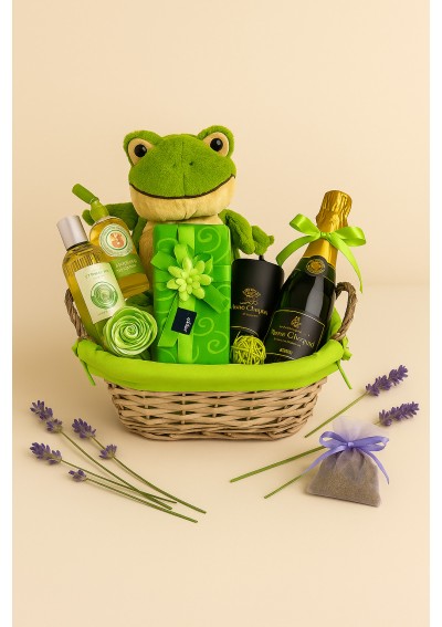 Birth gift "Green frog"