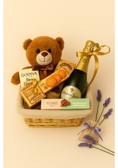 birth gift basket-champagne.jpg | birth gift basket - delivery Belgium - Brussels