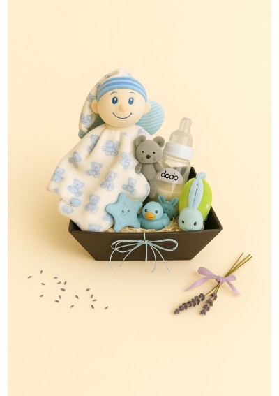 👣 Welcome Boy – Newborn Gift Set for Baby Boy