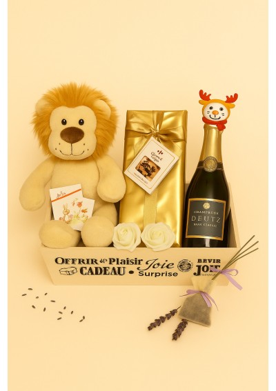 Panier cadeau naissance - Le roi Lion
