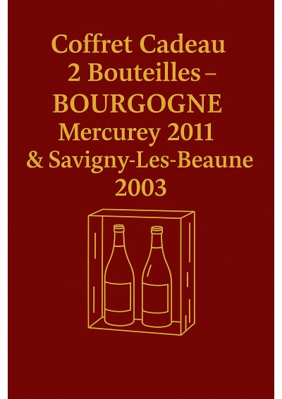 Coffret-2-bouteilles-Bourgogne-Mercurey-2011-Savigny-les-Beaune-2003-04.jpg | Coffret 2 Bourgogne – livraison Belgique