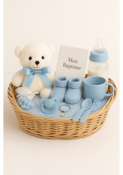 Baby Boy Baptism Basket.jpg | Baby Boy Baptism Basket, delivery Belgium