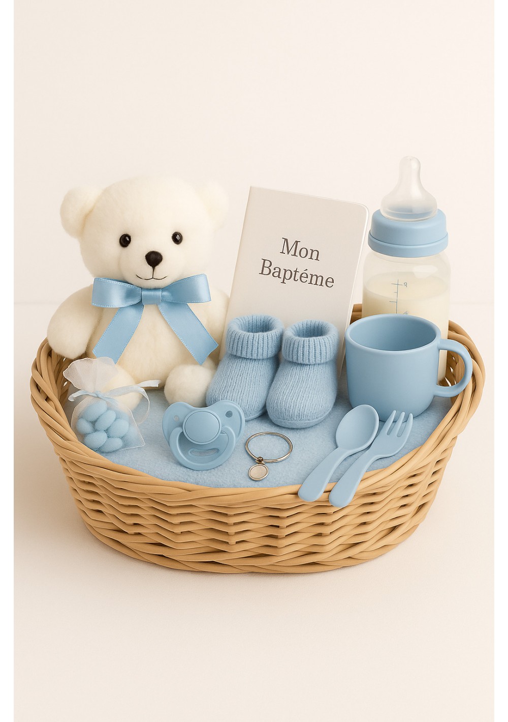 Baby Boy Baptism Basket.jpg | Baby Boy Baptism Basket, delivery Belgium