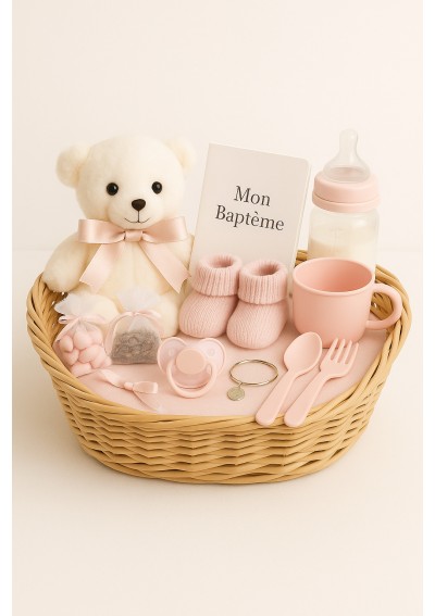 baby-girl-baptism-basket-little-pink-angel.jpg | Baby Girl Baptism Basket, delivery Belgium