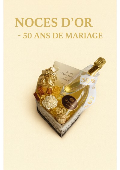Noces d'Or - Panier cadeau