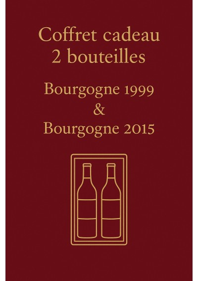 Coffret-Bourgogne-1999-Chardonnay-2015-2x75cl-01.jpg | Coffret 2 bouteilles Bourgogne — Rouge 1999 & Chardonnay 2015