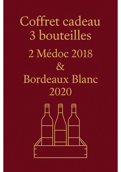 Coffret-Medoc-2018-Bordeaux-Blanc-2020-3x75cl-01.jpg | Coffret 3 bouteilles Médoc 2018 & Bordeaux Blanc 2020