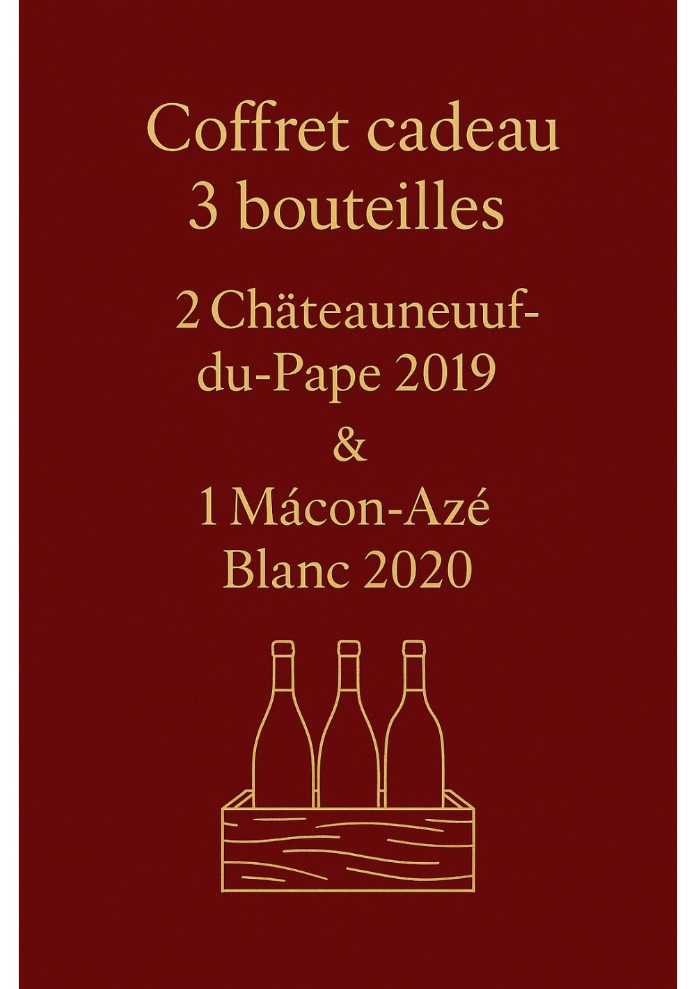 Gift-Box-Chateauneuf-du-Pape-2019-Macon-Aze-2020-3x75cl-01.jpg | 3-bottle gift box: 2x Châteauneuf-du-Pape 2019 Gift-Box-Chateauneuf-du-Pape-2019-Macon-Aze-2020-3x75cl-01.jpg | 3-bottle gift box: 2x Châteauneuf-du-Pape 2019