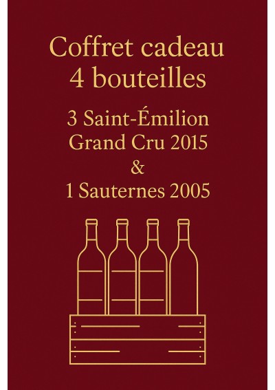 Coffret-4-bouteilles-Saint-Emilion-2015-x3-Sauternes-2005-01.jpg | Coffret 4 bouteilles Saint-Émilion 2015 x3 & Sauternes 2005