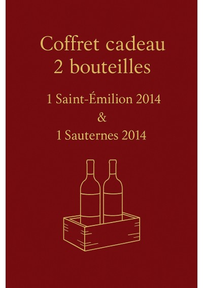 Coffret-2-Sauternes-2014-Lussac-Saint-Emilion-2014-01.jpg | Coffret 2 bouteilles 2014 — livraison Bruxelles & Belgique