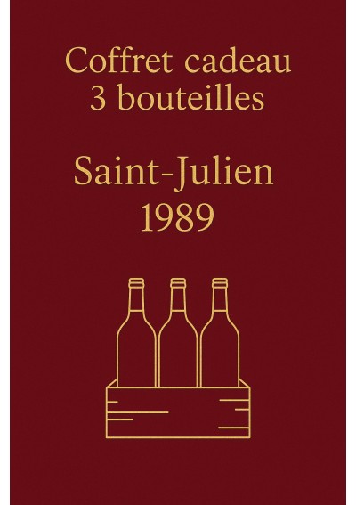 Coffret-3-Lagrange-1989-Saint-Julien-01.jpg | Coffret 3 bouteilles 1989 — livraison Bruxelles