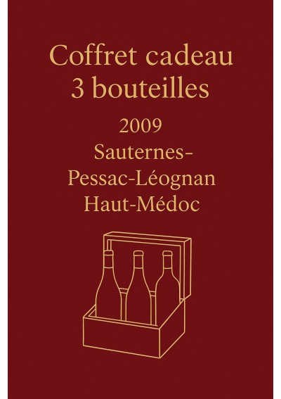 Coffret-3-2009-Sauternes-Haut-Medoc-Pessac-Leognan-01.jpg | Coffret 3 bouteilles 2009 — livraison Bruxelles