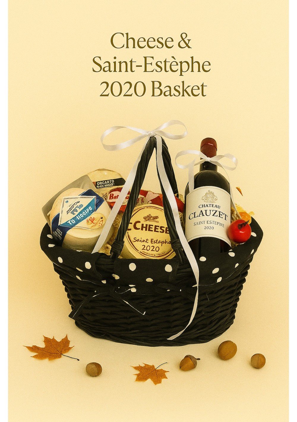 en-cheese-gift-basket-saint-estephe-wine-01.jpg | Cheese gift basket with Saint-Estèphe red wine
