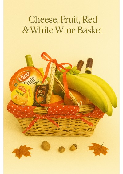 en-fruit-cheese-and-duc-des-caves-gift-basket-01.jpg | Fruit and cheese gift basket with sparkling wine