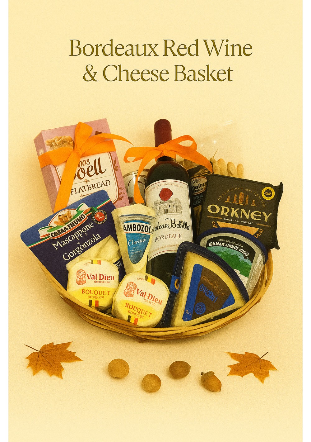en-cheese-gift-basket-with-bordeaux-01.jpg | Cheese gift basket with Bordeaux red wine