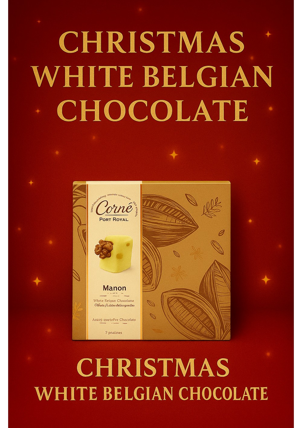 christmas-belgian-chocolate-corne-manon-white-en.jpg | Corné Manon white Belgian praline Christmas box