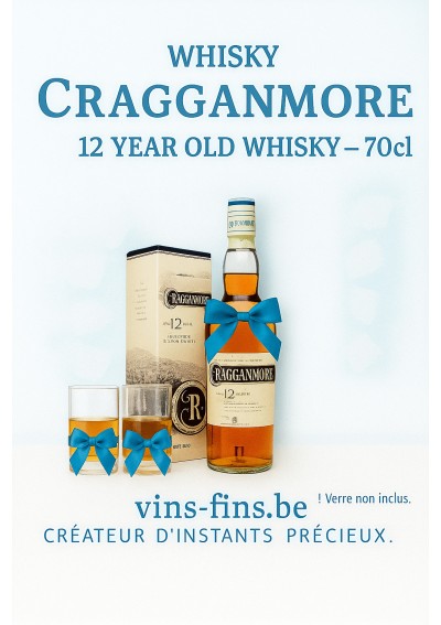 🥃 Cragganmore 12 jaar – Speyside Single Malt Scotch Whisky — 70cl