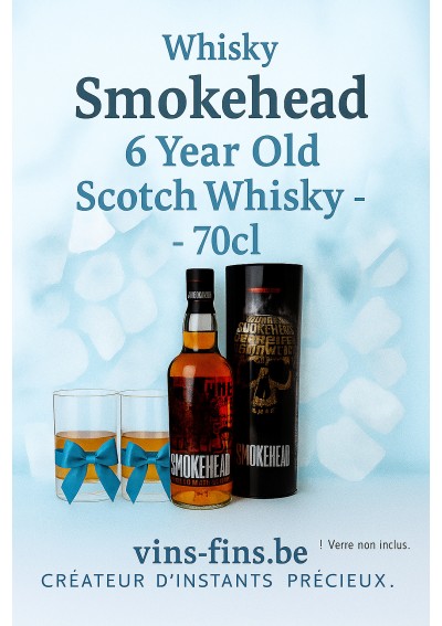 smokehead-6-jaar-70cl-Belgie-01-NL.jpg | Smokehead 6 jaar 70cl, België