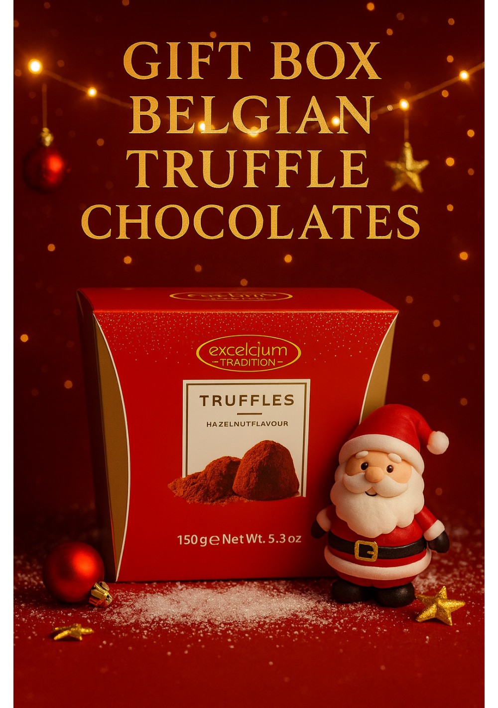 truffes-chocolat-belge-noel-ballotin-150g-fr.jpg | Coffret Noël truffes chocolat belge noisette