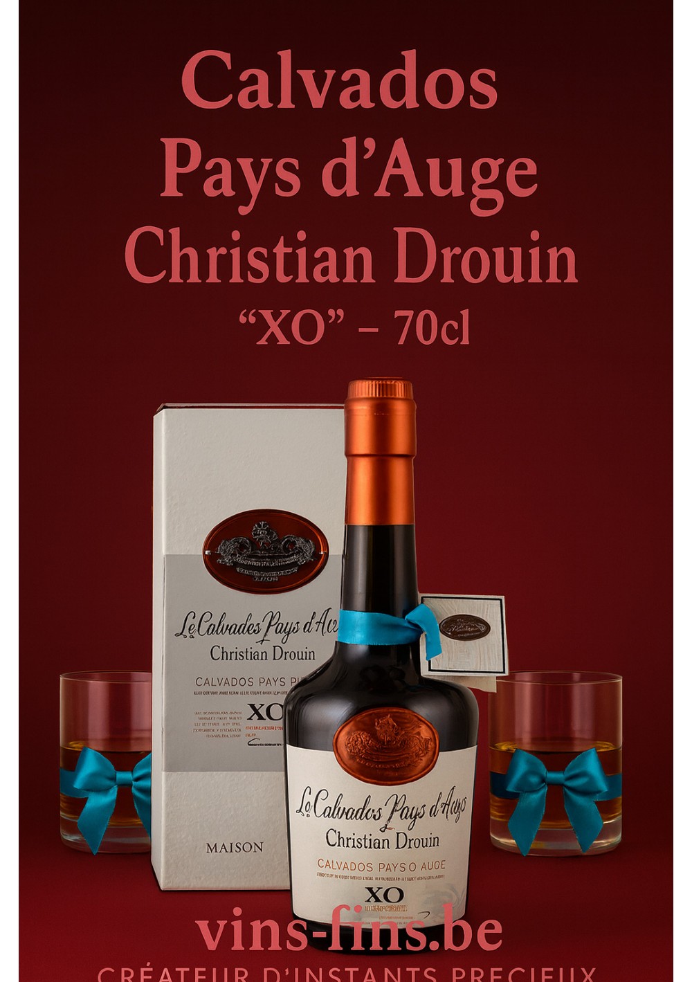 calvados-xo-christian-drouin-70cl-fr.jpg | Calvados Pays d’Auge XO Christian Drouin 70cl livraison Bruxelles, Belgique
